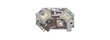 B1 Floor Plan 2x2