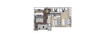 B1 Floor Plan at Lore South Mountain, Arizona, 85044