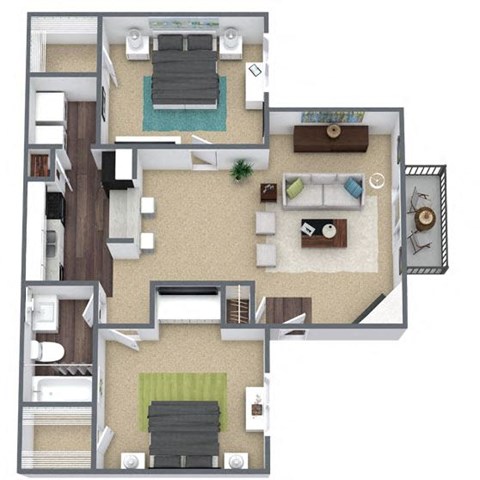 B1 Floorplan 3D Image