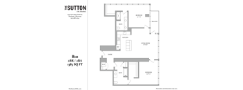 a floor plan of the suite