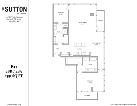 a floor plan of the suite