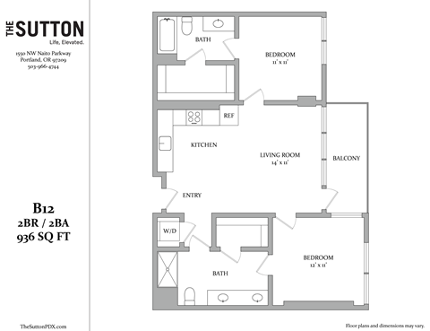 a floor plan of the suite