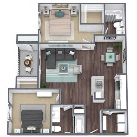 B1R 3D Floor Plan
