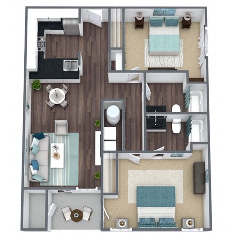 B1 3D Floor Plan Image