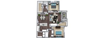 B2 3D Floor Plan