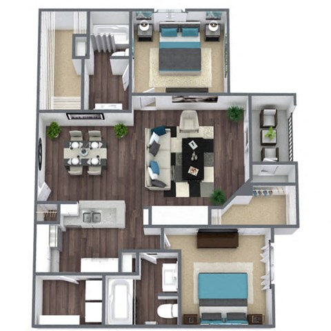 B2 3D Floor Plan