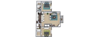 B2 Floorplan 3D Image