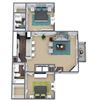 B2 Floorplan 3D Image