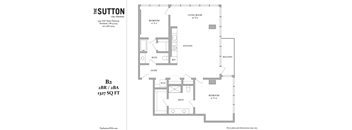 a floor plan of the suite