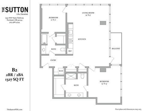 a floor plan of the suite