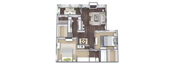 B2 floor plan with sunroom