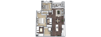 A detailed floor plan of a house showing all rooms and their layouts.