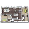 B3-Terrace, 2-Bed 2-Bath Floor Plan, 1,428 SQFT