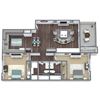 B3 Floor Plan, 2-Bed 2-Bath