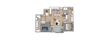 B4, 2x2, 1345 sqft.