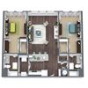 B4, 2-Bed 2-Bath Floor Plan, 1,287 SQFT