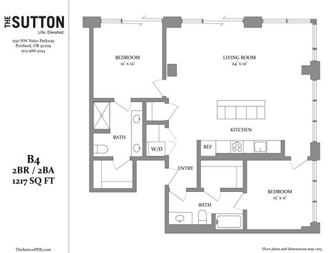 a floor plan of the suite