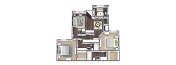 B4 floor plan with sunroom
