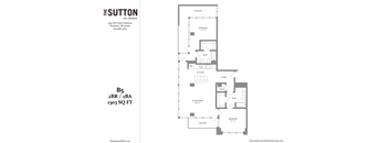 a floor plan of the suite