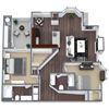 C6 3D Floor Plan Image