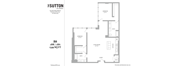 a floor plan of a bedroom apartment