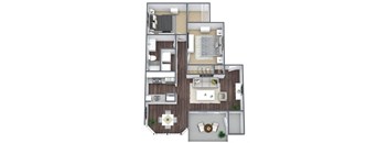Briarwood floor plan (866 SQFT)