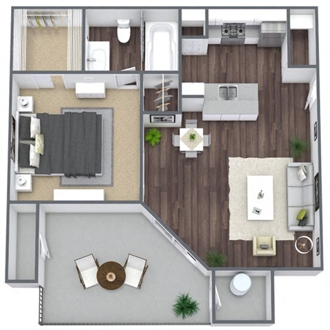 Briarwood floor plan (488 SQFT)