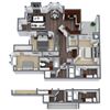 C1 3D Floor Plan Image