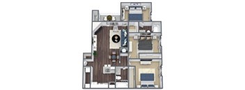 C1 3D Floor Plan Image