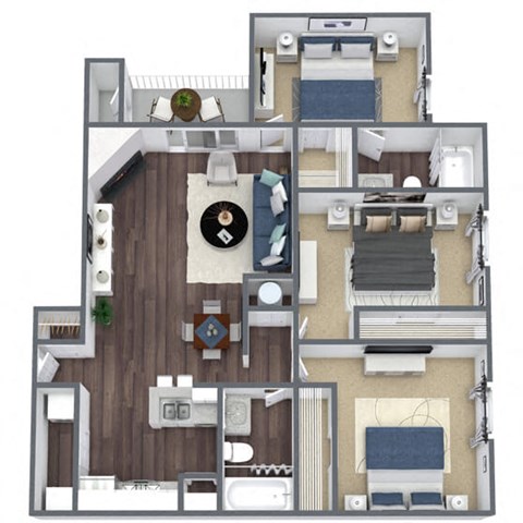 C1 3D Floor Plan Image