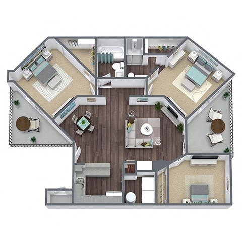 C1 Floor Plan 3x2