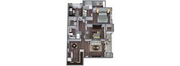 Tranquility (C1) Floor Plan, 3-Bed 2-Bath, 1,261 SQFT at Harmony at Surprise, Arizona