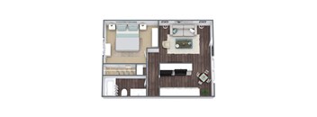 C1 3D floor plan image