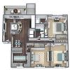 C1 Floor Plan 3-Bed, 2-Bath