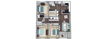 C1 3D Floor Plan Image