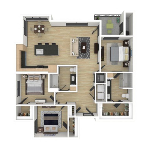 Scottsdale C1 3D Floor Plan