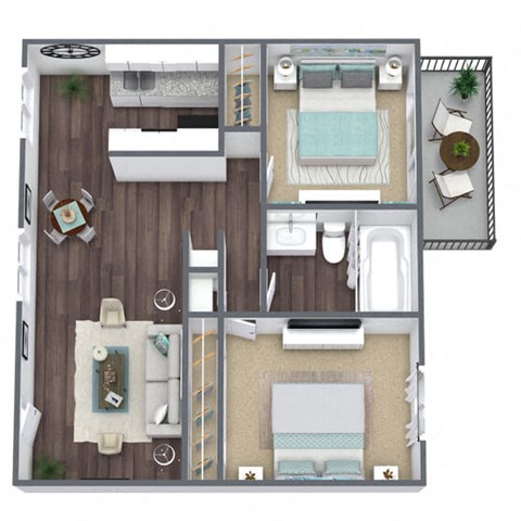C2 3D floor plan image