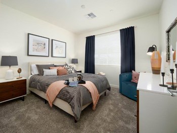 Model bedroom at Cabana On 99th