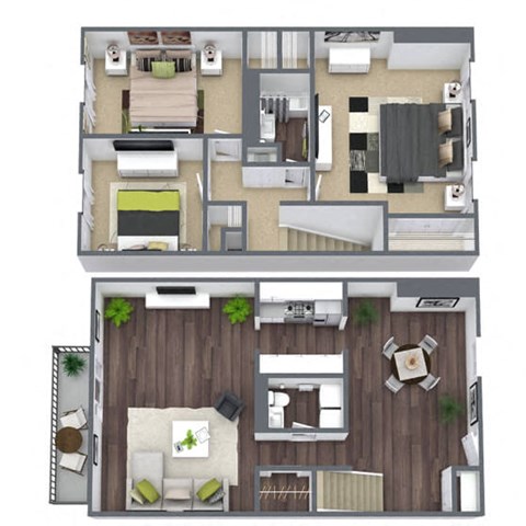 Cambridge Floor Plan: 3 Bed, 1.5 Bath