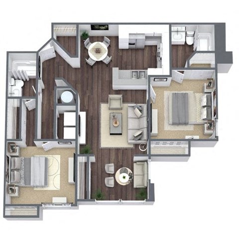 Captiva floor plan with sunroom