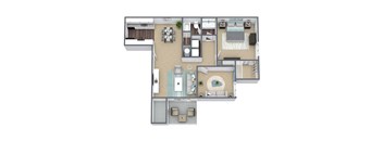 Cedarwood Floor Plan 3D Image