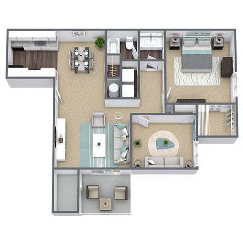 Cedarwood Floor Plan 3D Image