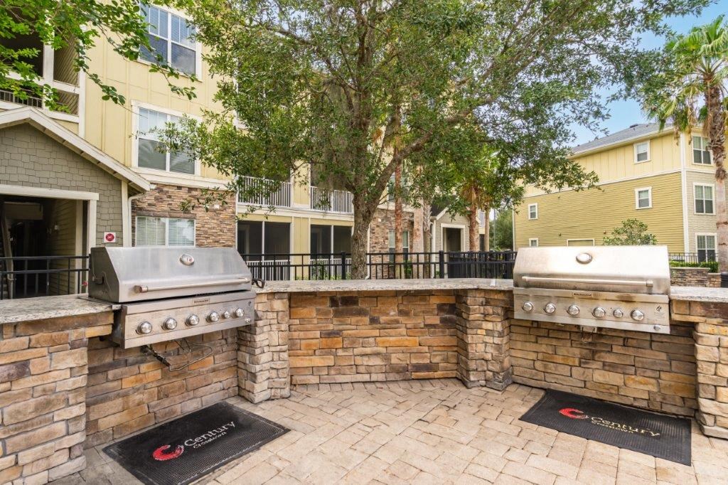 Barbeque grills at Bridges at Crosstown in Tampa, FL