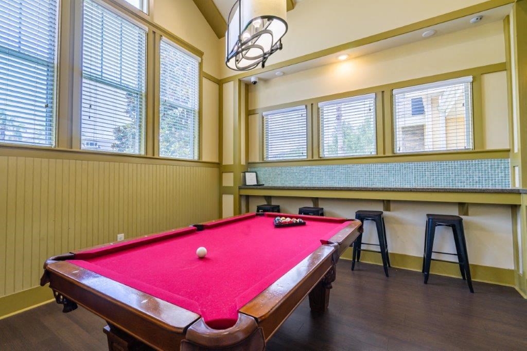 Billiards table at Bridges at Crosstown in Tampa, FL