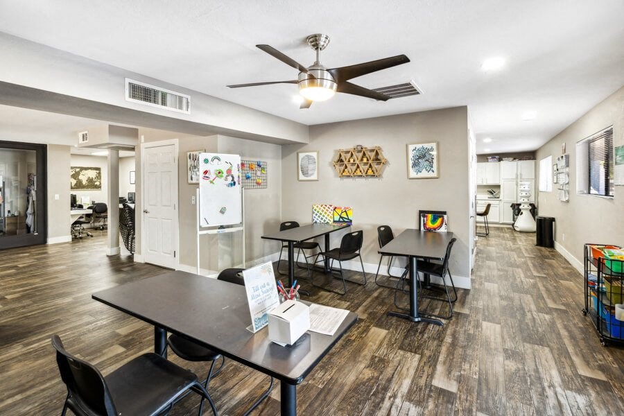 Leasing office interior