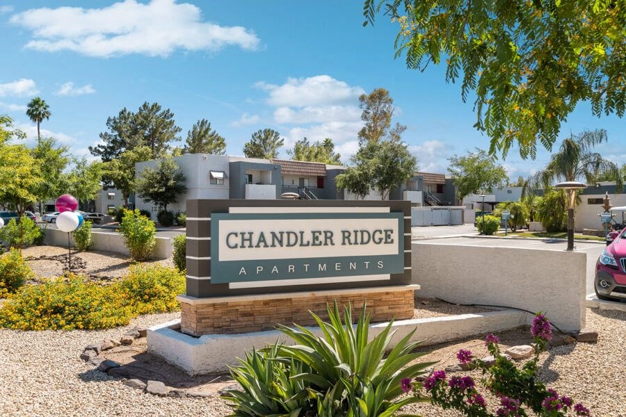 Chandler Ridge apartments entrance sign