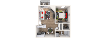 Chatfield 1x1 3D Floor Plan