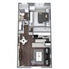 Coronado Floor Plan 1-Bed, 1-Bath 525SQFT