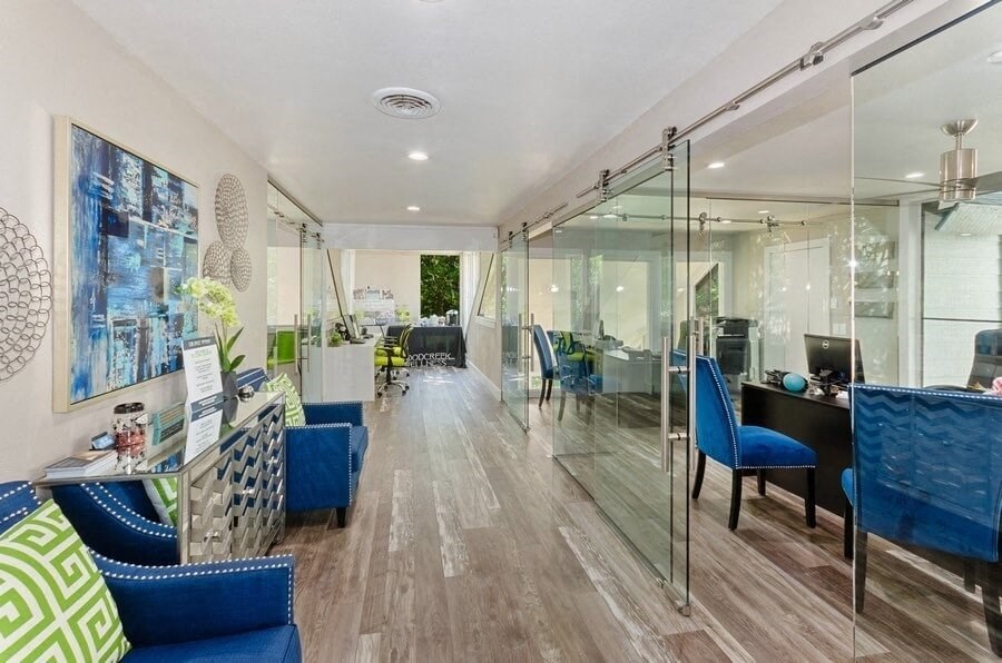 Leasing office interior