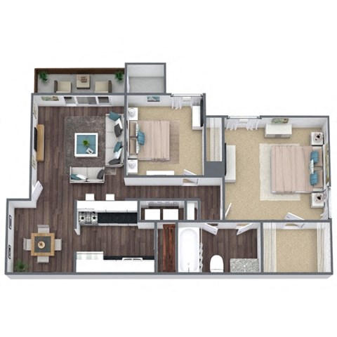 Daisy Floor Plan 3D Image